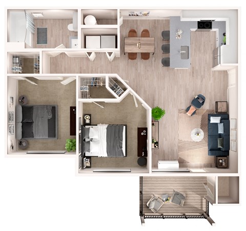 B2 Floor Plan at Zera at Reed Crossing